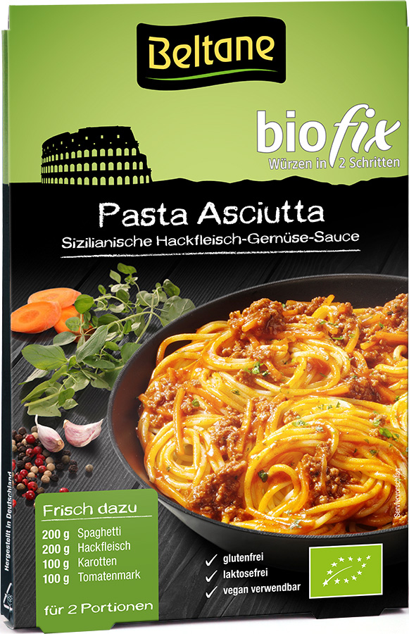 BELTANE Pasta Asciutta | Biofix für sizilianisches Ragout | Beltane